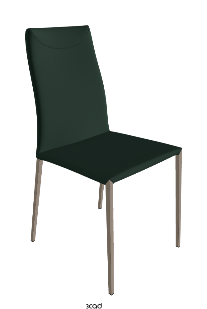 Maya Flex ML Dining Chair_Titanium Embossed_Soft Leather_Sherwood