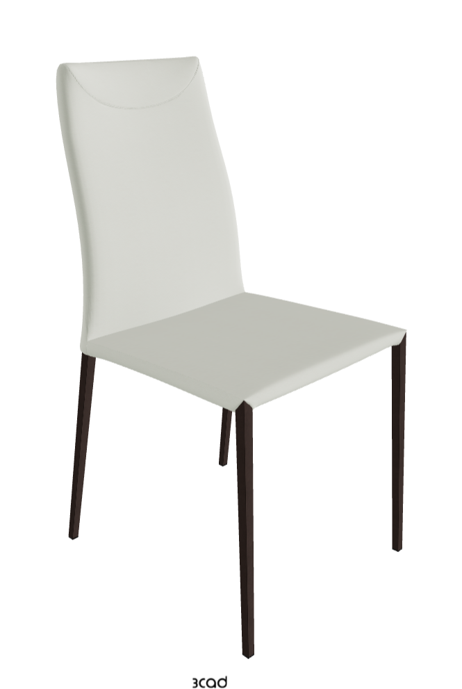 Maya Flex ML Dining Chair_Bronze Embossed_Soft Leather_Artico