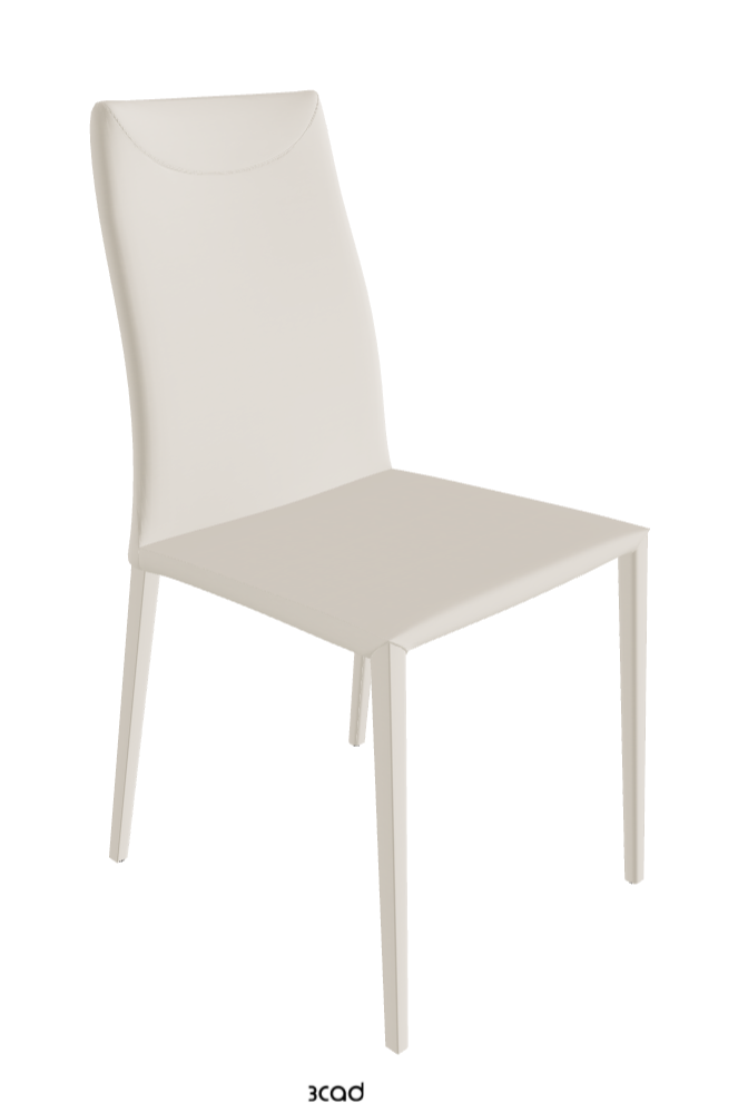 Maya Flex Dining Chair_Glove Soft Leather_Ecru