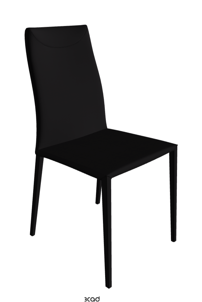 Maya Flex Dining Chair_Soft Leather_Nero