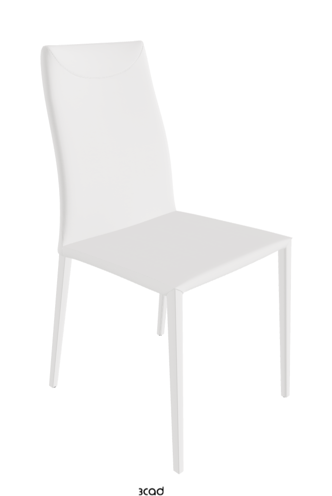 Maya Flex Dining Chair_Synthetic Leather_Bianco