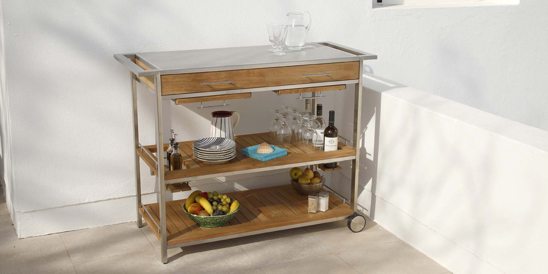 Barlow Tyrie Mercury Dining Table 220 Rectangular