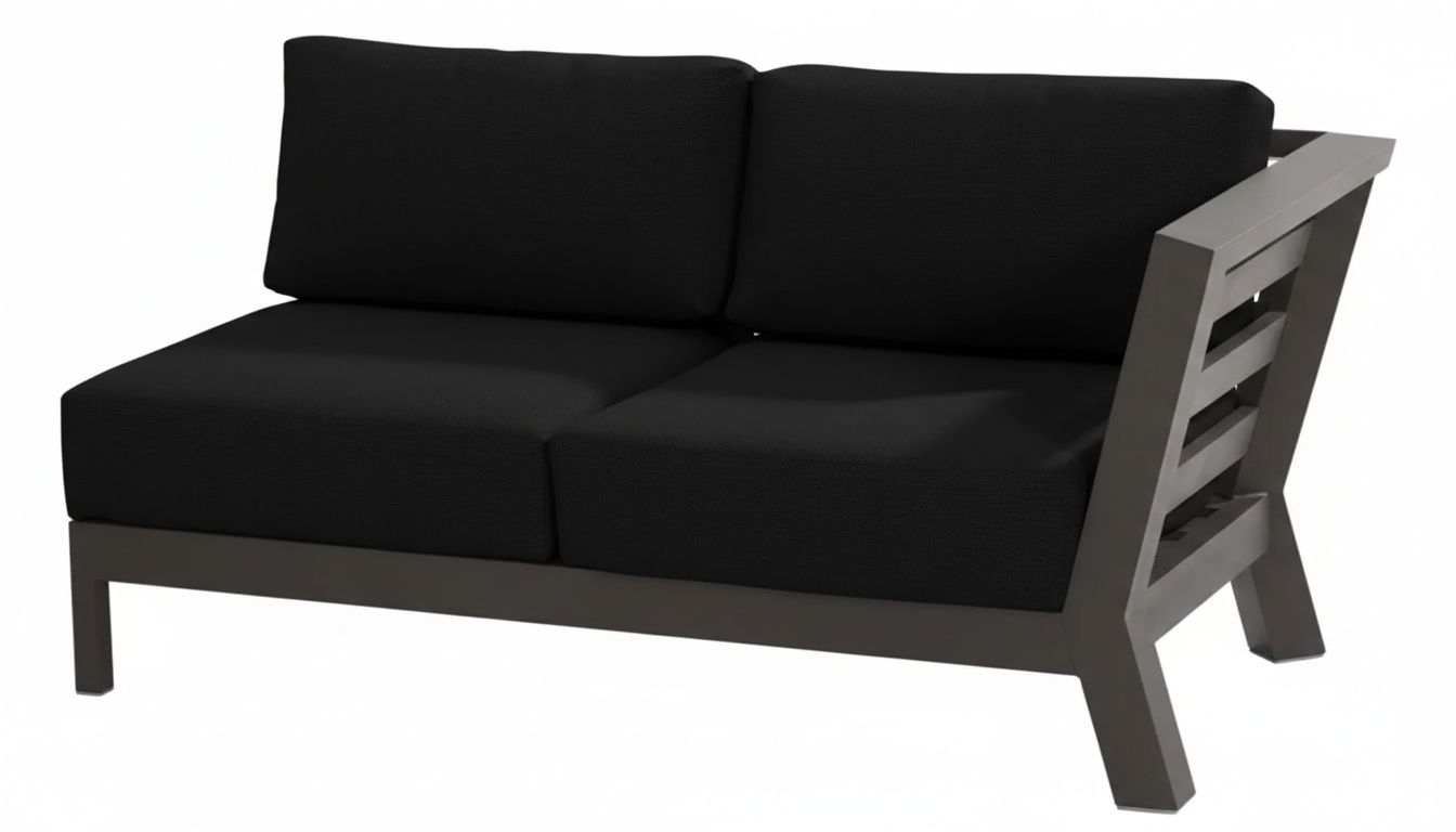 4 Seasons Outdoor Meteoro 5 seat left handed corner with 120cm teak table