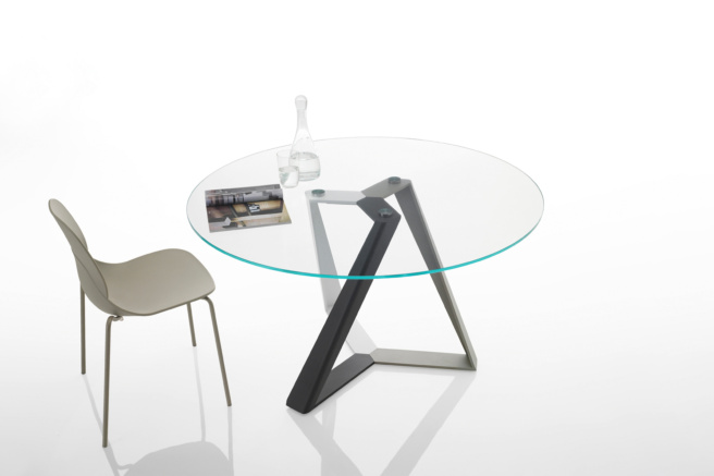 Bontempi Casa Millennium Round Fix Dining Table | 20.42,20.43