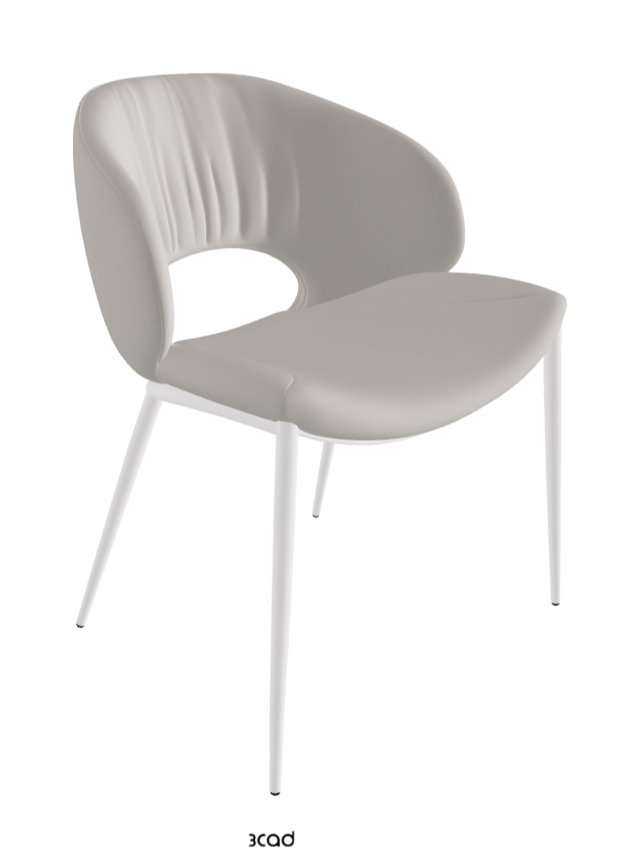 Miranda ML Dining Chair_Pearl Embossed_Soft Leather_Dakota