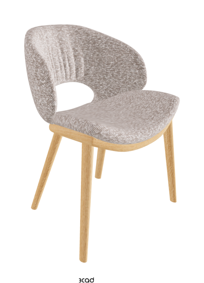 Miranda Wood Dining Chair_Natural Ashwood_Fabric_B242