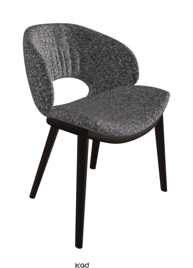 Miranda Wood Dining Chair_Burned Oak Stained Ashwood_Fabric_B244