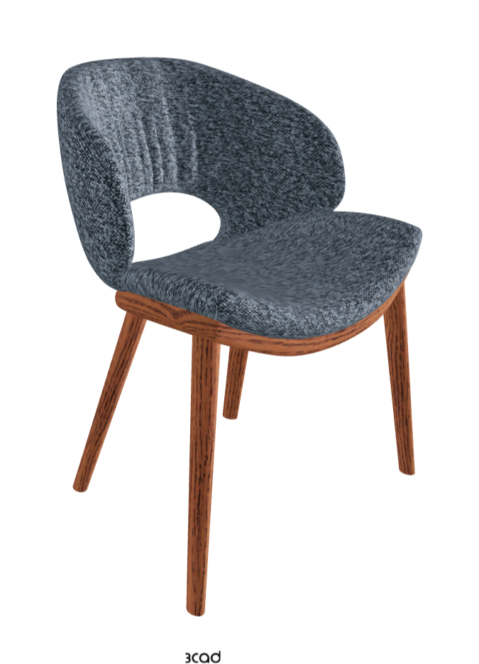 Miranda Wood Dining Chair_Canaletto Walnut Stained Ashwood_Fabric_B245