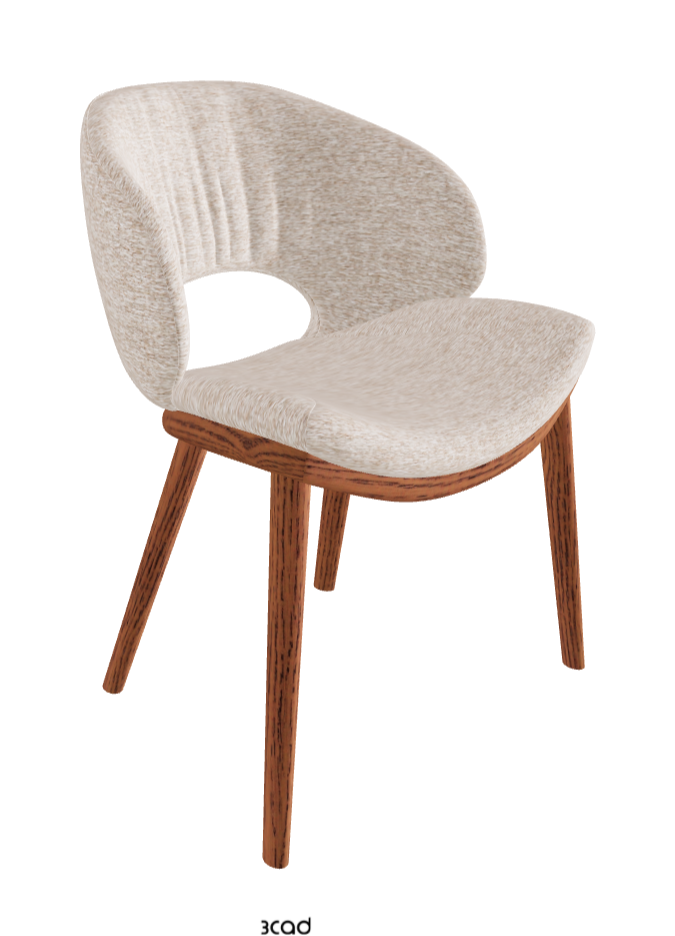 Miranda Wood Dining Chair_Canaletto Walnut Stained Ashwood_Fabric_B732