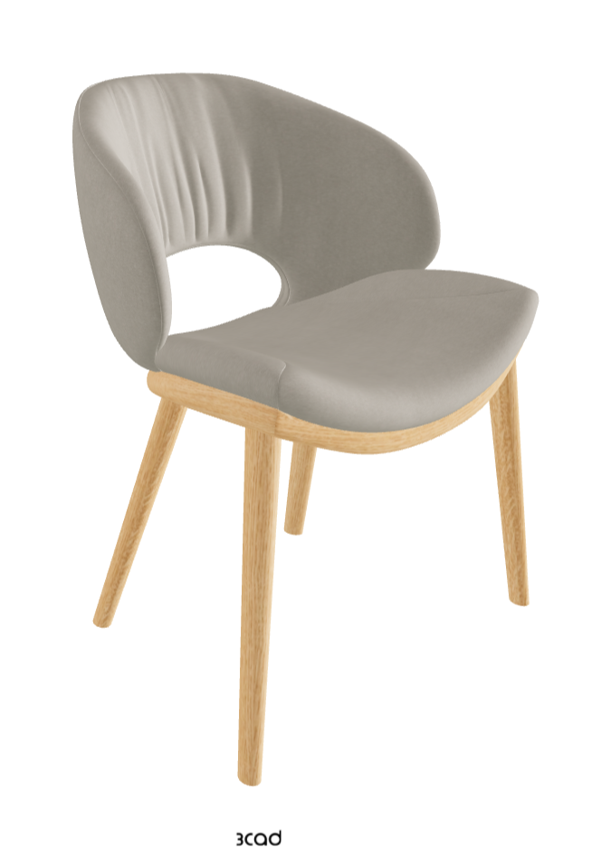 Miranda Wood Dining Chair_Natural Ashwood_Fabric_B924