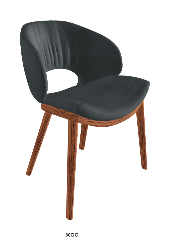 Miranda Wood Dining Chair_Canaletto Walnut Stained Ashwood_Fabric_B927