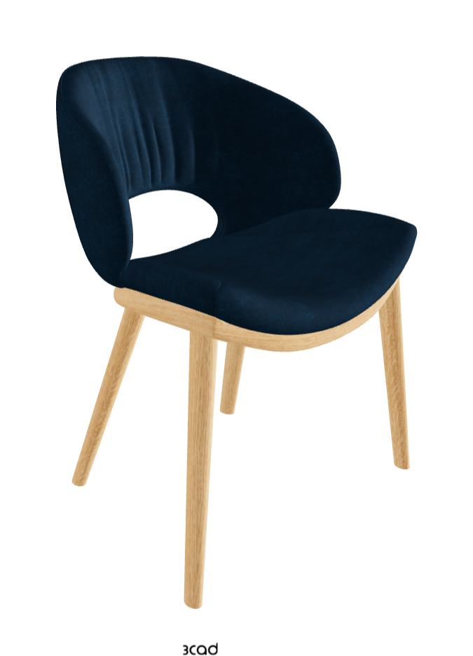 Miranda Wood Dining Chair_Natural Ashwood_Fabric_B929