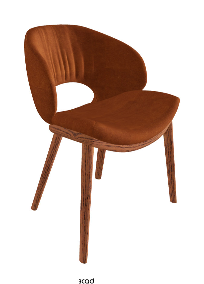 Miranda Wood Dining Chair_Canaletto Walnut Stained Ashwood_Fabric_B930