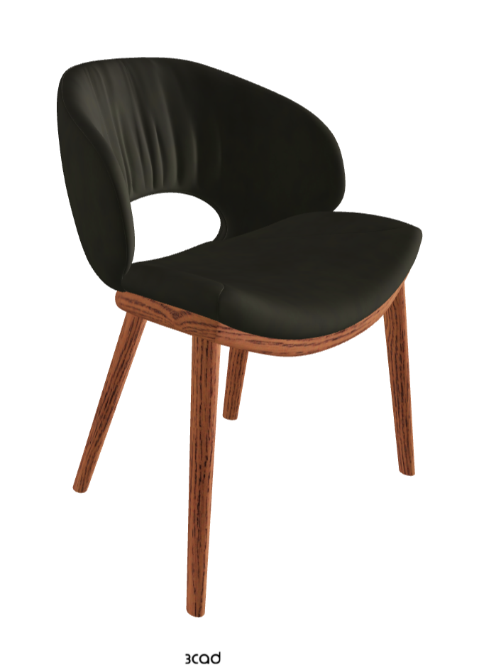Miranda Wood Dining Chair_Canaletto Walnut Stained Ashwood_Micro Nubuk_Musk