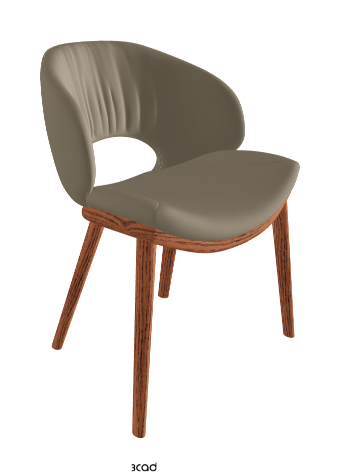 Miranda Wood Dining Chair_Canaletto Walnut Stained Ashwood_Soft Leather_Tortora