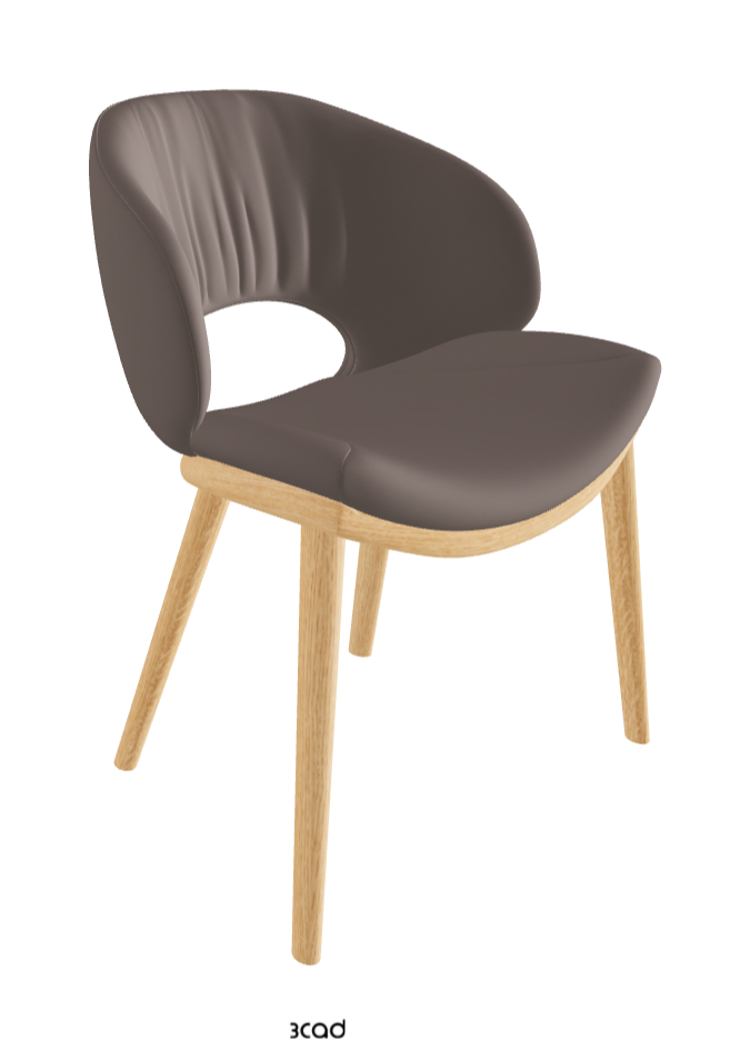 Miranda Wood Dining Chair_Natural Ashwood_Soft Leather_Castoro