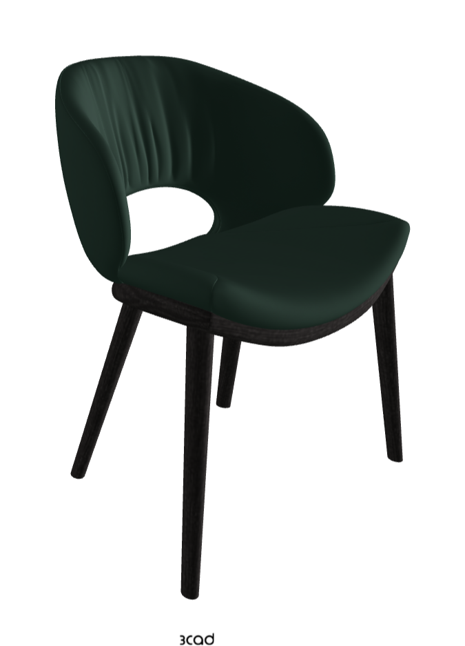 Miranda Wood Dining Chair_Open Pore Matt Black Ashwood_Soft Leather_Sherwood