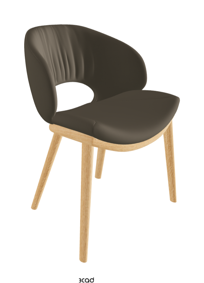 Miranda Wood Dining Chair_Natural Ashwood_Synthetic Leather_Fango