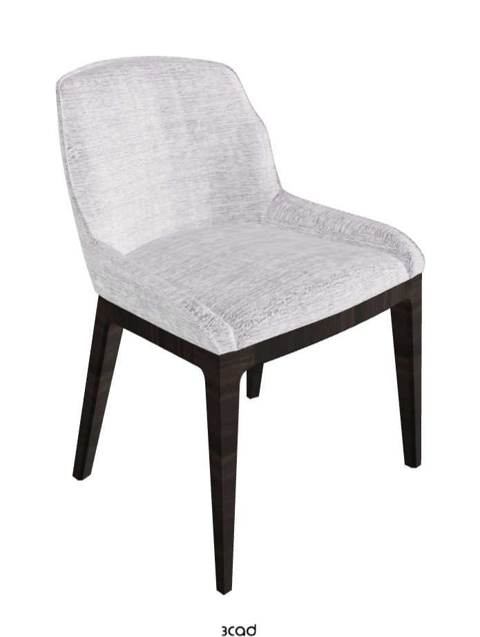 Musa Dining Chair_Burned Oak Stained Ashwood_Fabric_B810