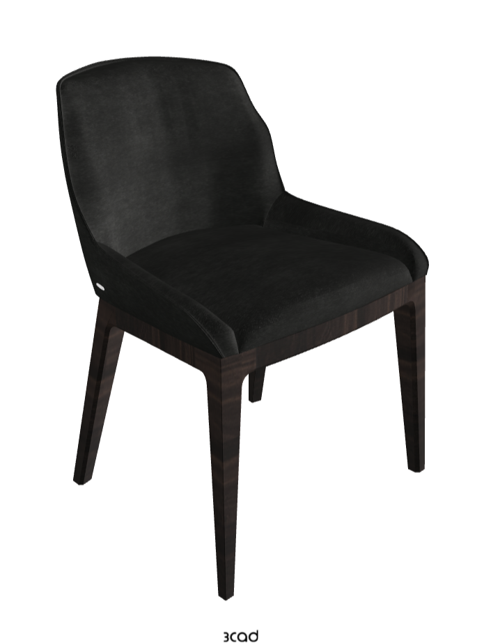 Musa Dining Chair_Burned Oak Stained Ashwood_Fabric_B932