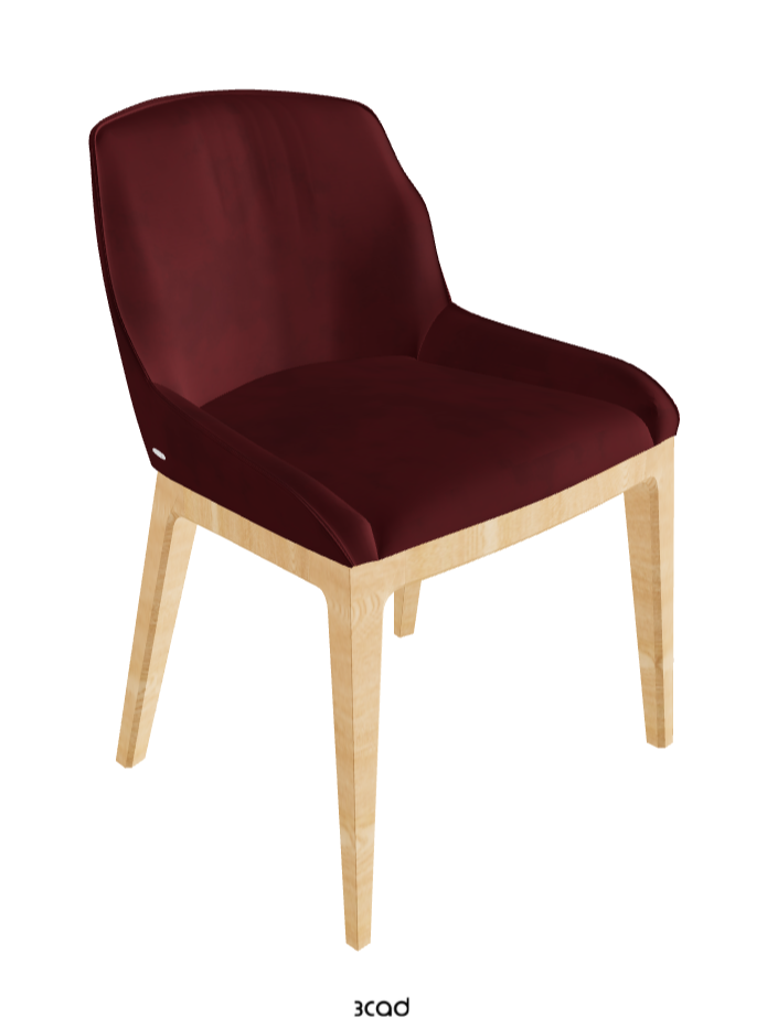 Musa Dining Chair_Natural Ashwood_Micro Nubuk_Cardinal