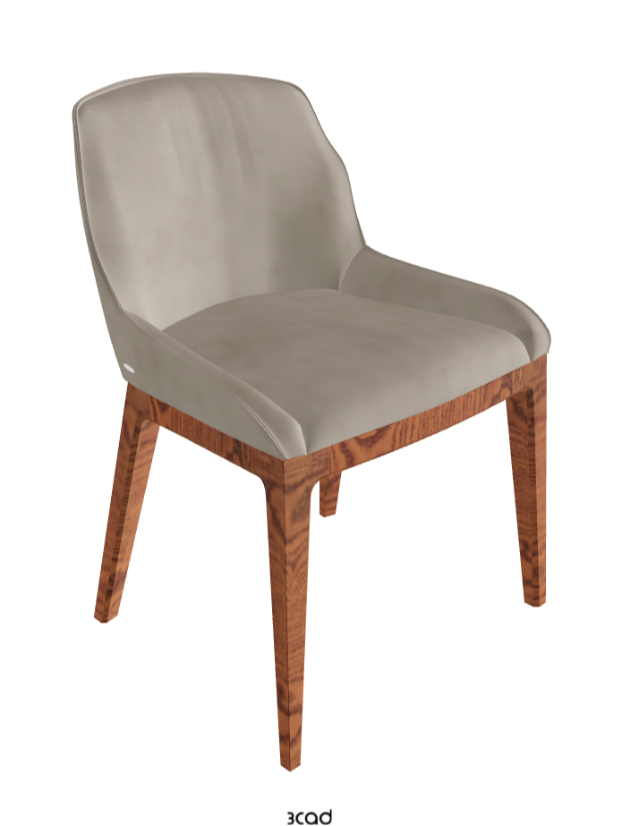 Musa Dining Chair_Canaletto Walnut Stained Ashwood_Micro Nubuk_Shadow
