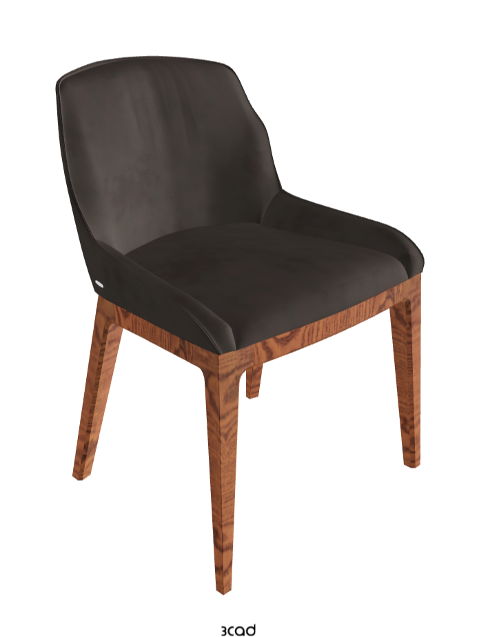Musa Dining Chair_Canaletto Walnut Stained Ashwood_Micro Nubuk_Lead