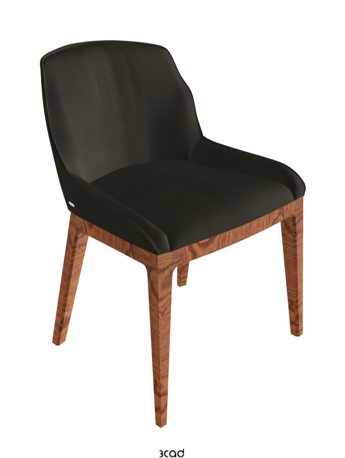 Musa Dining Chair_Canaletto Walnut Stained Ashwood_Micro Nubuk_Musk