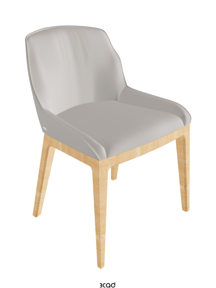 Musa Dining Chair_Natural Ashwood_Soft Leather_Dakota
