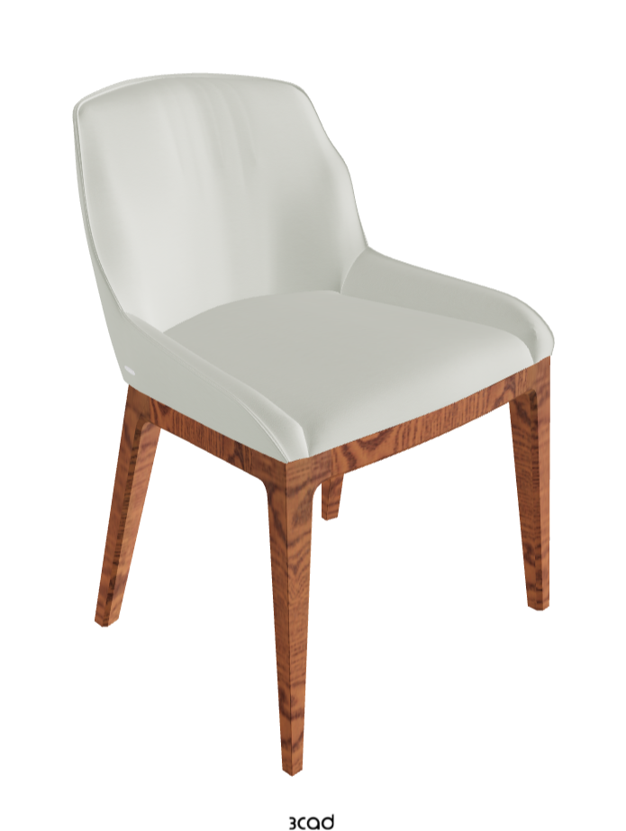 Musa Dining Chair_Canaletto Walnut Stained Ashwood_Soft Leather_Artico