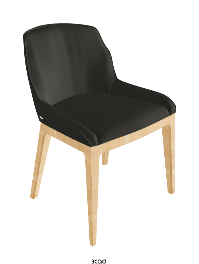 Musa Dining Chair_Natural Ashwood_Synthetic Leather_London