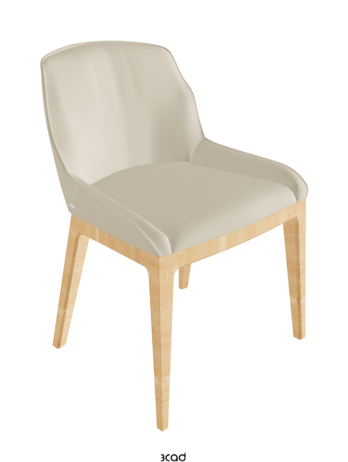Musa Dining Chair_Natural Ashwood_Synthetic Leather_Oyster
