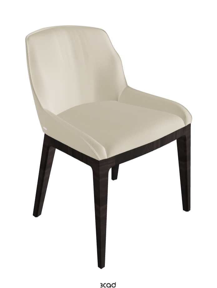 Musa Dining Chair_Burned Oak Stained Ashwood_Synthetic Leather_Oyster