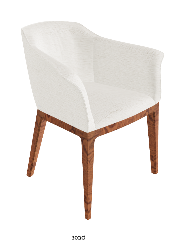 Musa Dining Armchair_Canaletto Walnut Stained Ashwood_Fabric_B240