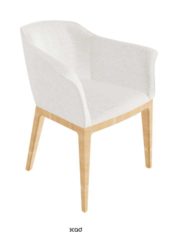 Musa Dining Armchair_Natural Ashwood_Fabric_B240