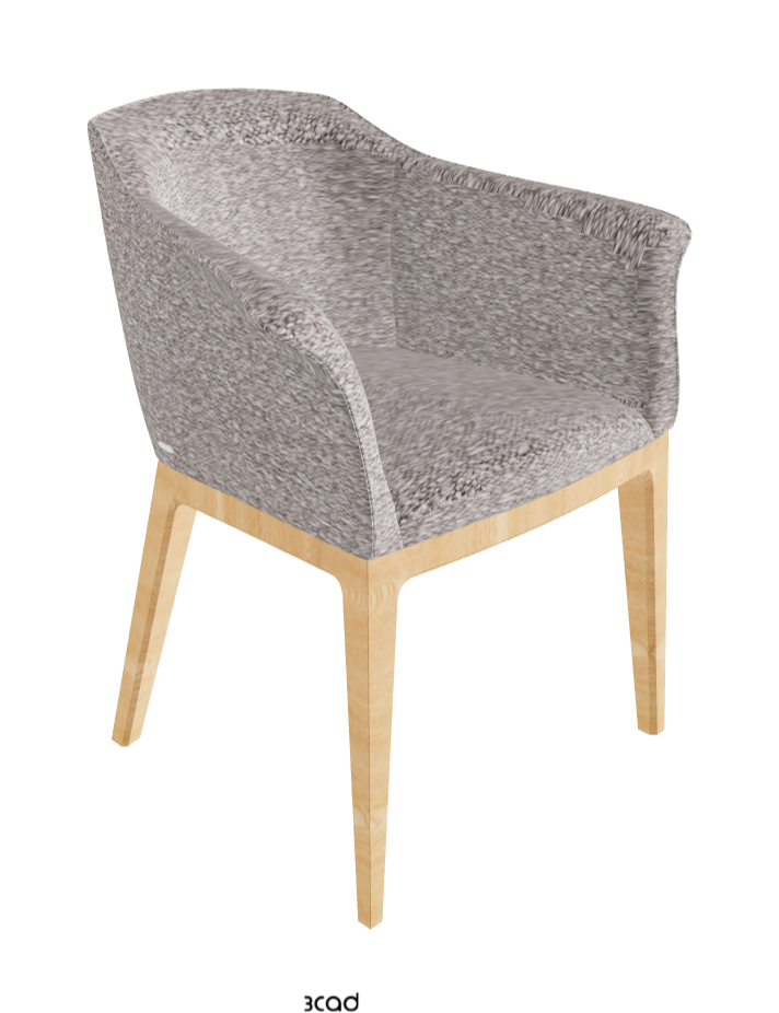 Musa Dining Armchair_Natural Ashwood_Fabric_B243
