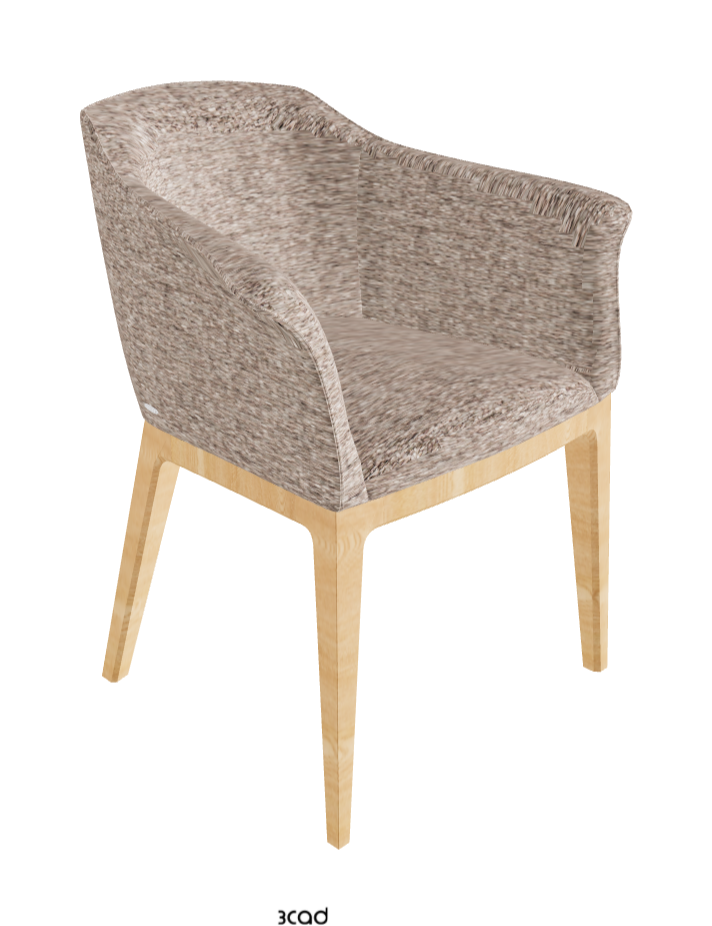 Musa Dining Armchair_Natural Ashwood_Fabric_B731