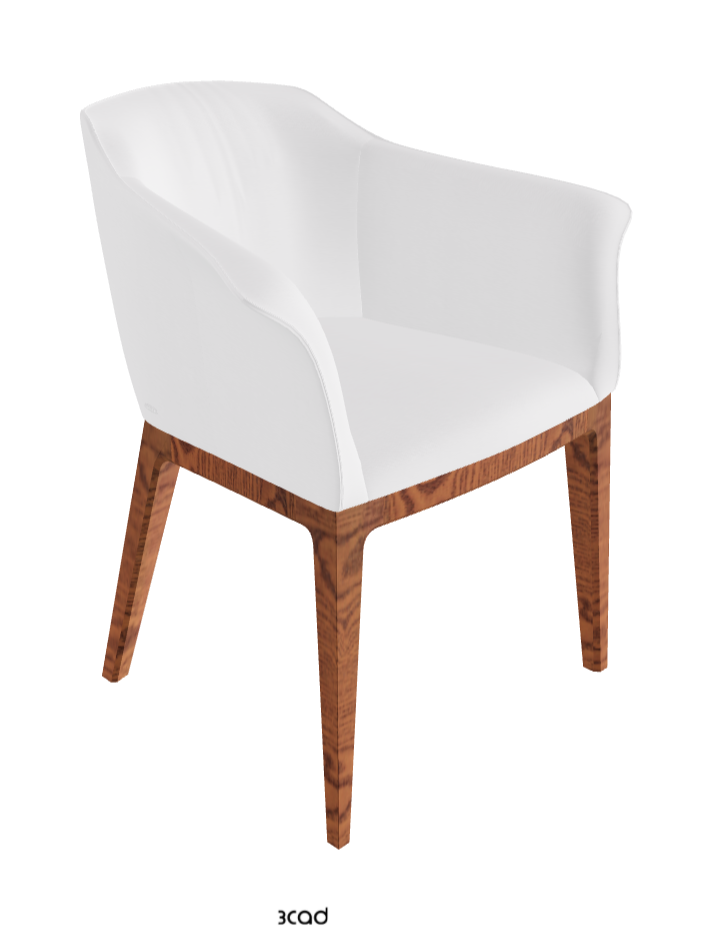 Musa Dining Armchair_Canaletto Walnut Stained Ashwood_Fabric_B920