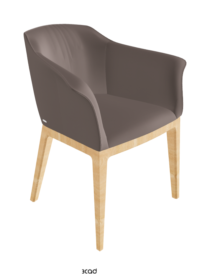 Musa Dining Armchair_Natural Ashwood_Soft Leather_Castoro