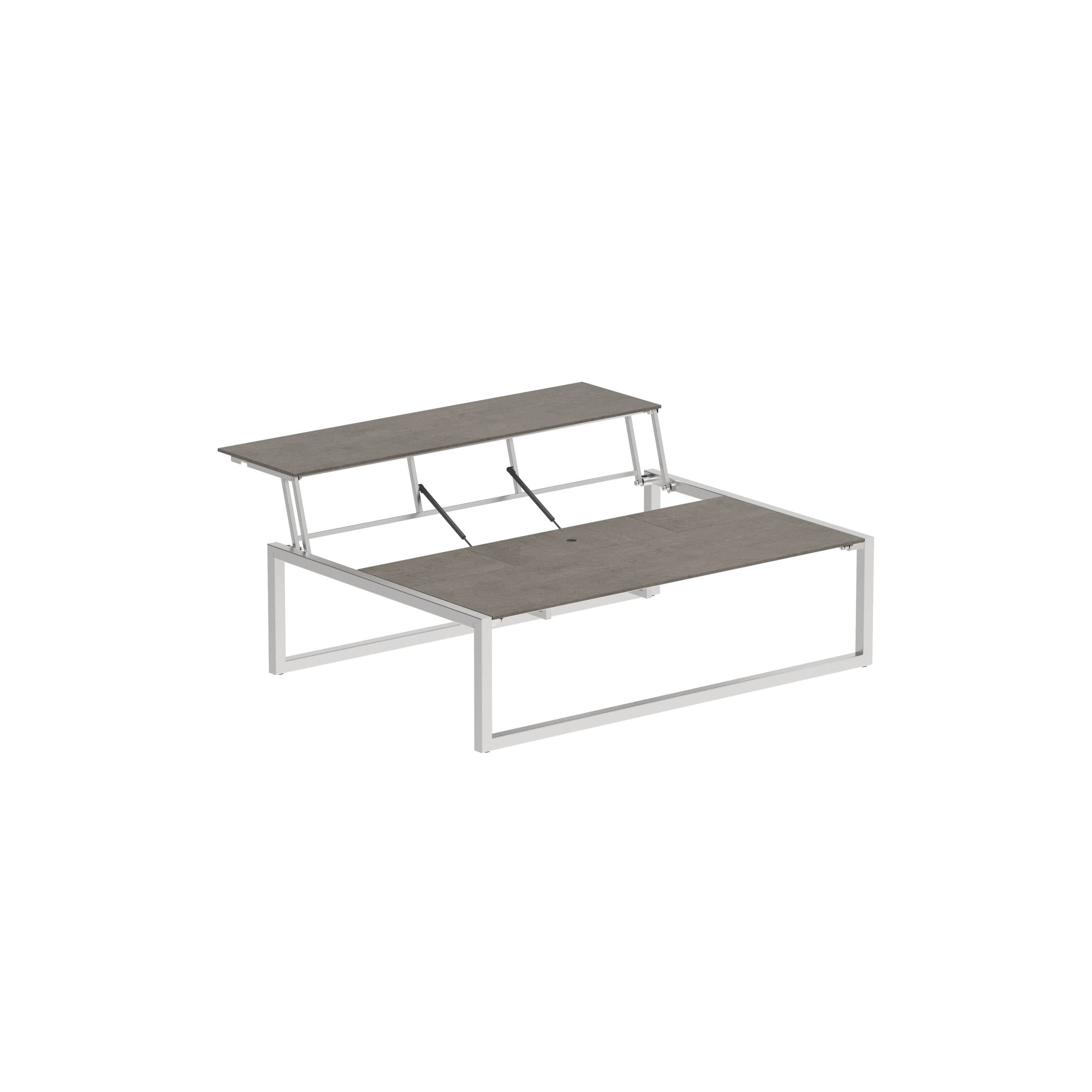 Ninix Lounge Table 150t Ss-Ceramic Terra Marrone