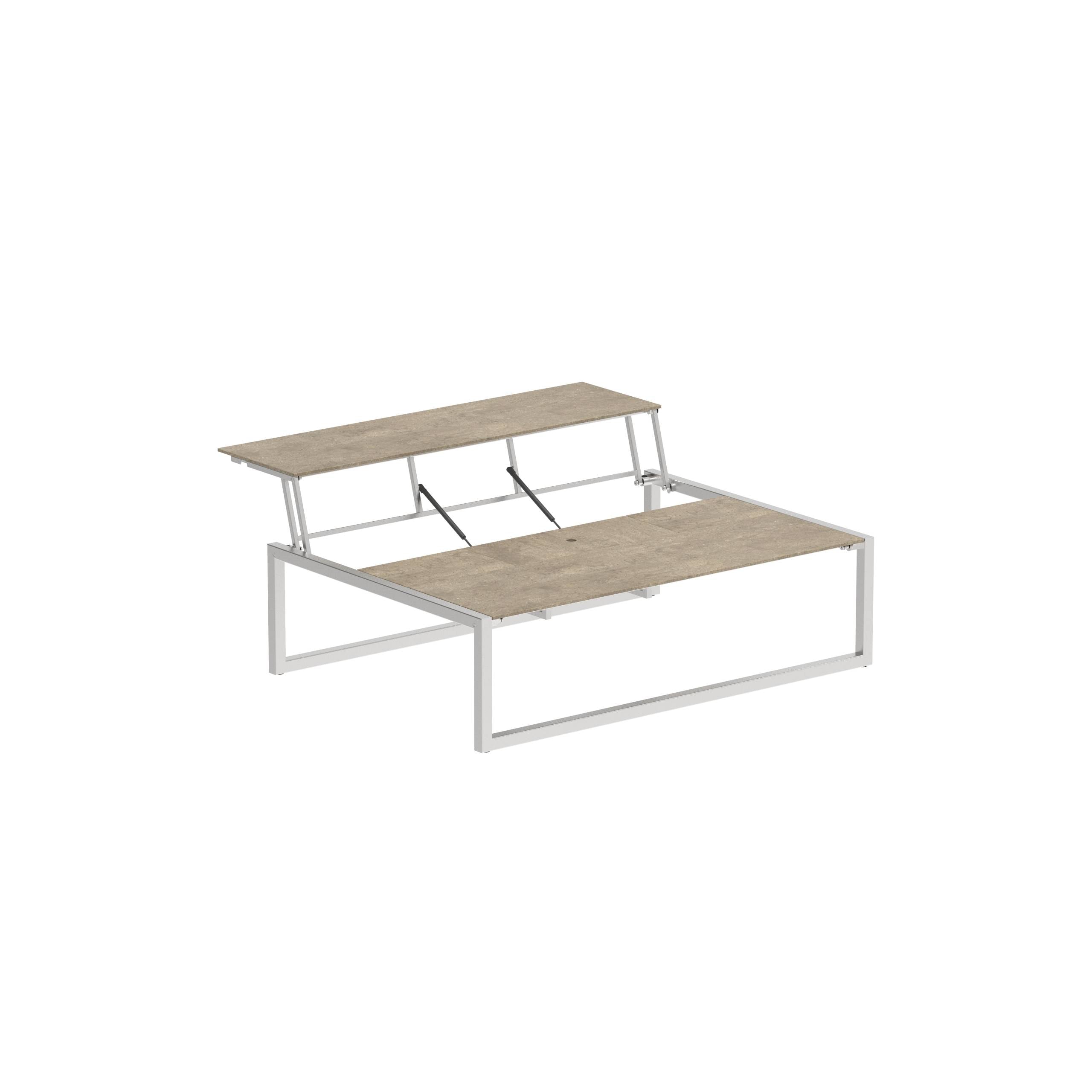 Ninix Lounge Table 150t Ss-Ceramic Terra Sabbia