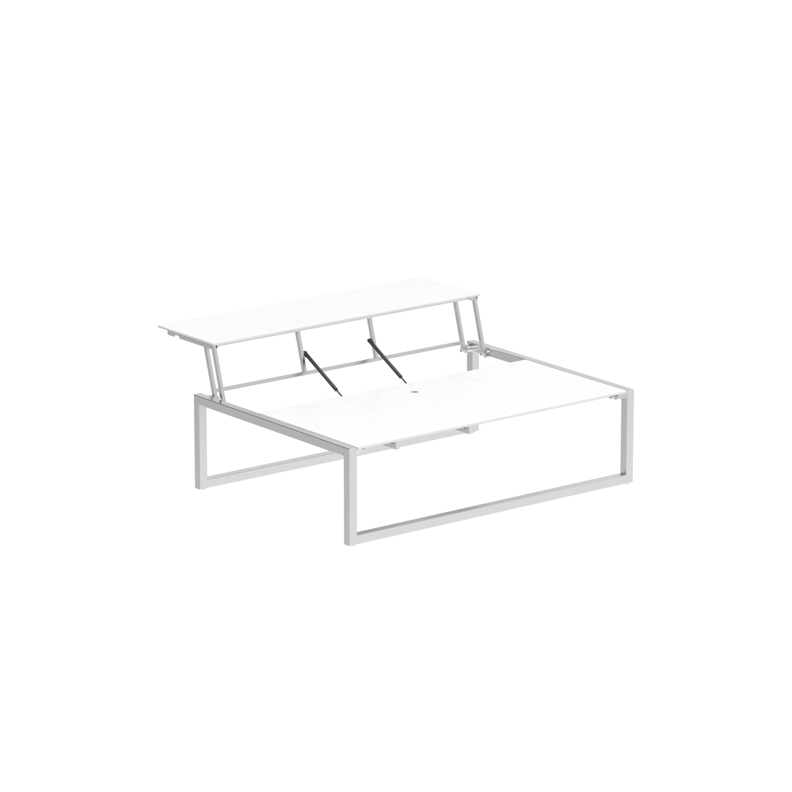 Ninix Lounge Table 150t Ss-Ceramic White