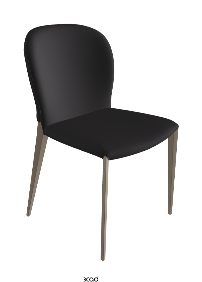 Nancy ML Dining Chair_Titanium Embossed_Glove Soft Leather_Hornet