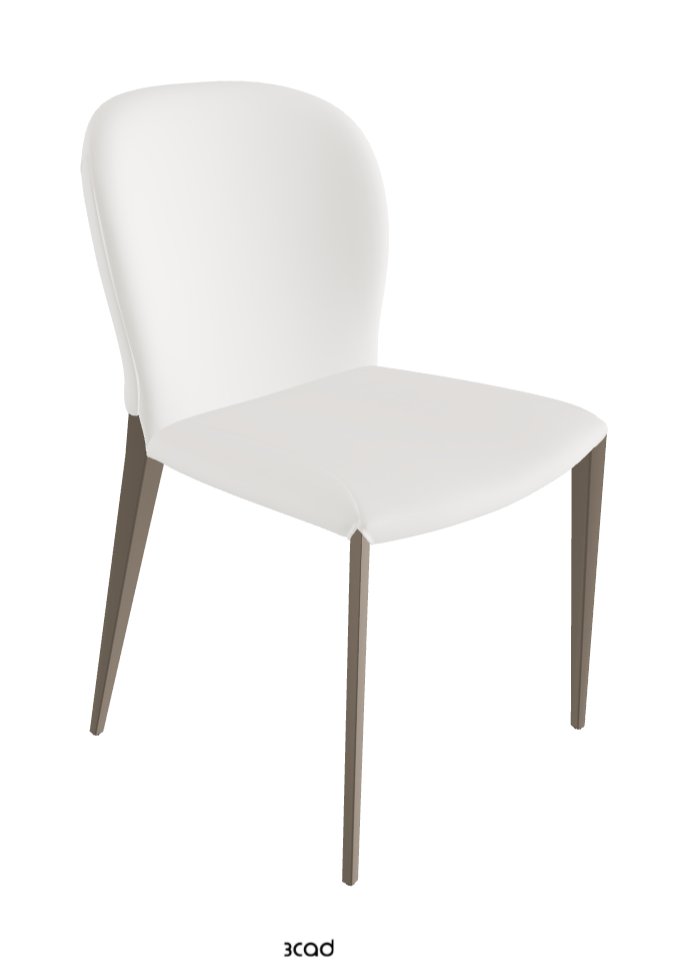 Nancy ML Dining Chair_Titanium Embossed_Soft Leather_Palladio