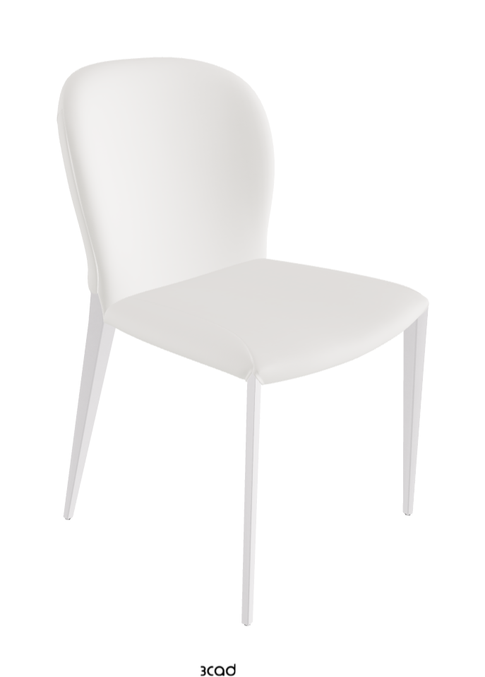 Nancy ML Dining Chair_Pearl Embossed_Soft Leather_Palladio