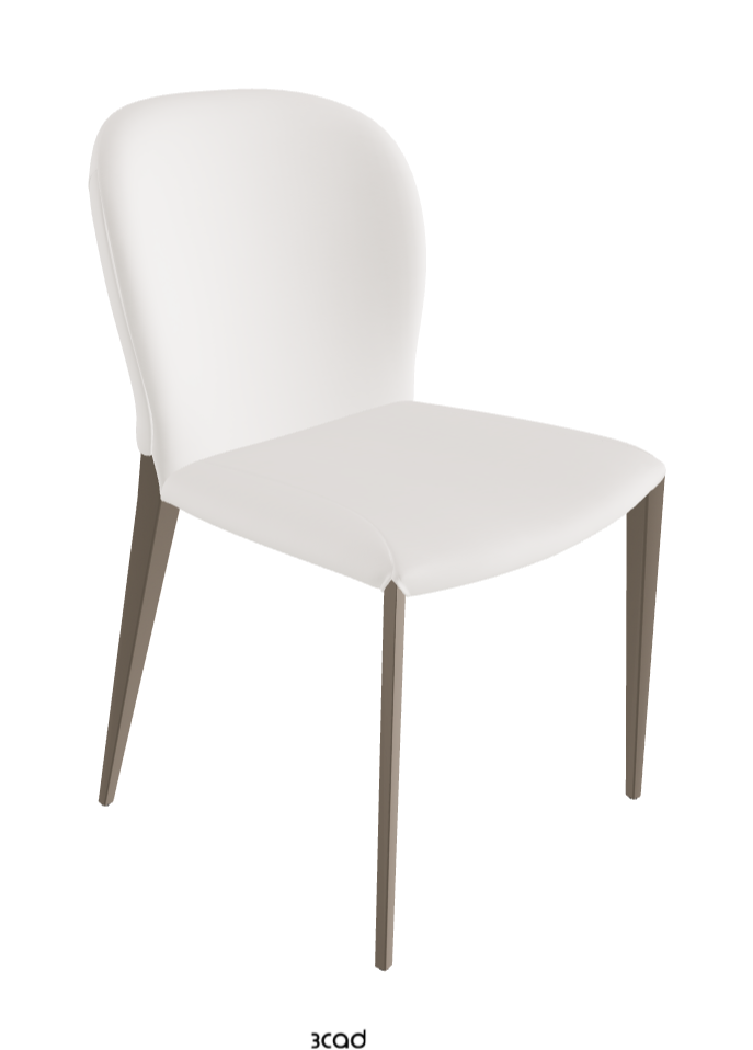 Nancy ML Dining Chair_Titanium Embossed_Soft Leather_Oyster