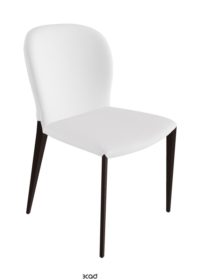 Nancy ML Dining Chair_Bronze Embossed_Soft Leather_Bianco