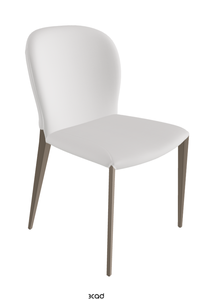 Nancy ML Dining Chair_Titanium Embossed_Soft Leather_Canova