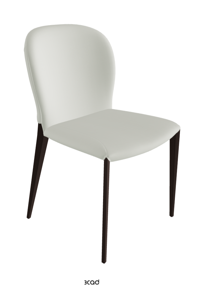 Nancy ML Dining Chair_Bronze Embossed_Soft Leather_Artico
