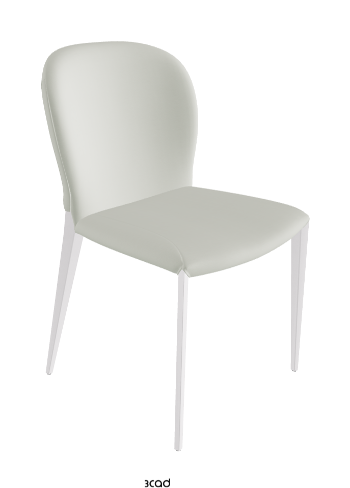 Nancy ML Dining Chair_Pearl Embossed_Soft Leather_Artico